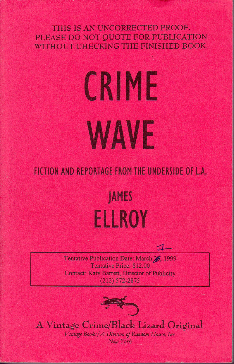 Crime Wave by Ellroy, James