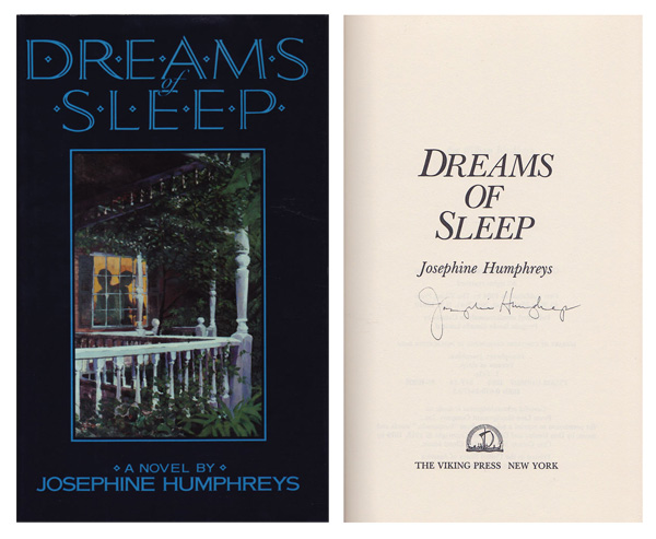 Dreams of Sleep by Humphreys, Josephine.