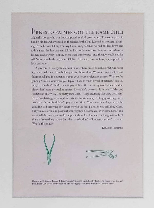 Ernesto Palmer Got the Name Chili by Leonard, Elmore