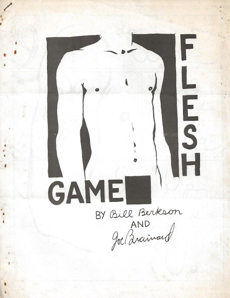 Flesh Game by Berkson, Bill and Joe Brainard