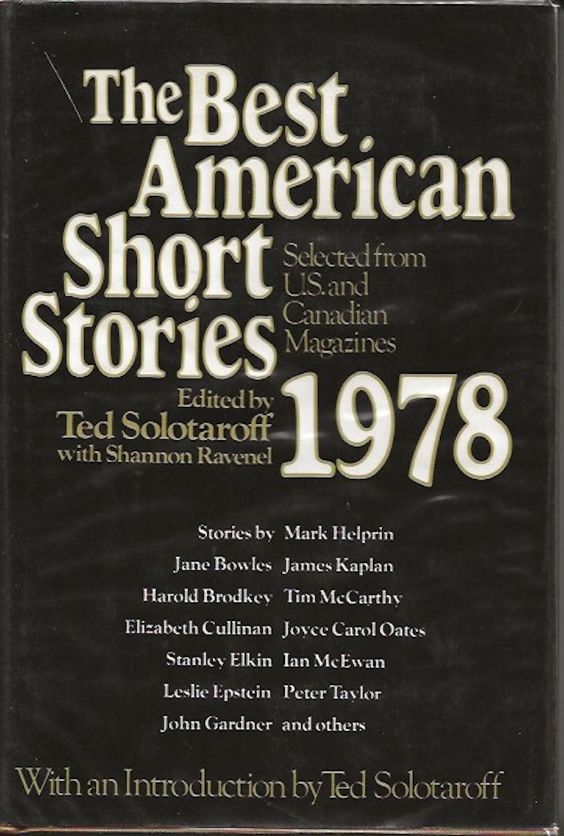 The Best American Short Stories 1978 by Solotaroff, Ted and Shannon Ravenel edit